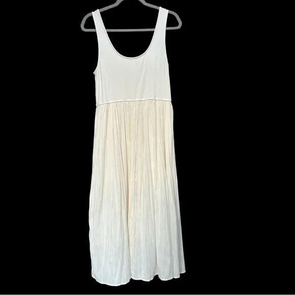 Hem & Thread Cream Maxi Midi Dress - Picture 2 of 9